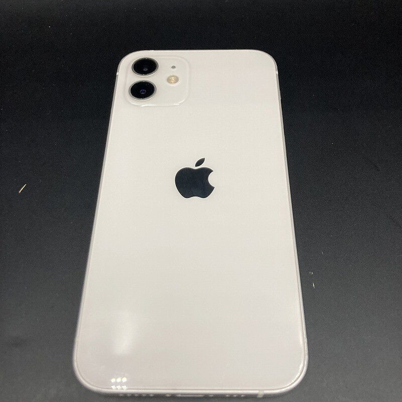 中古】【安心保証】 iPhone12[128GB] au MGHV3J ホワイト（SIM