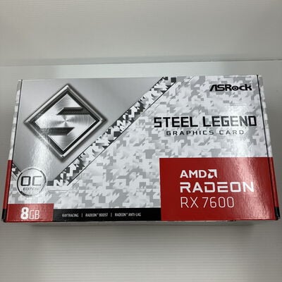 【秋葉原本店】中古  ASRock RX7600 SL 8GO RX7600 Steel Legend 8G OC (RX7600 8G) 162751 