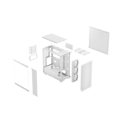 Fractal Design  Epoch White TG RGB Clear Tint FD-C-EPO1A-05 (ATX ガラス ホワイト) 