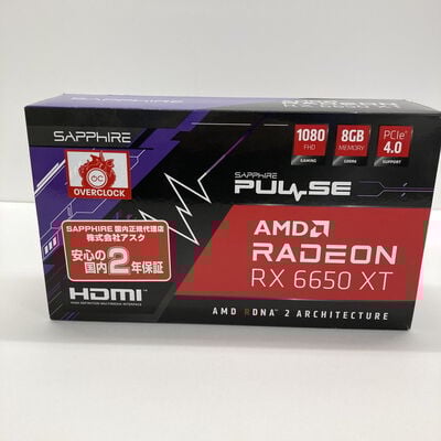 【神戸・三宮店】中古  SAPPHIRE PULSE AMD RADEON RX6650XT GAMING OC 8GB (RX 6650XT 8GB) 3430005928 