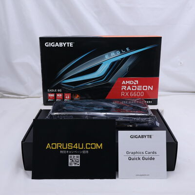 【通販センター】中古  GIGABYTE Radeon RX 6600 8 GB EAGLE（RX6600 8GB） 3480043388 