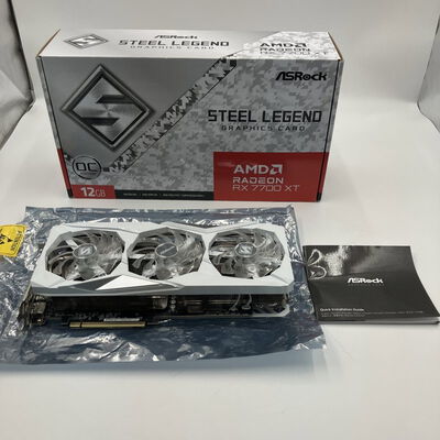 【なんば店】中古  ASRock RX7700XT SL 12GO RX7700XT Steel Legend OC (RX7700XT 12G) 162741 