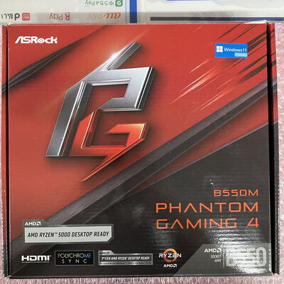 【宮崎恒久店】中古  ASRock B550M Phantom Gaming 4 (B550 AM4 mATX DDR4 5160000309 
