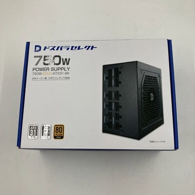 【なんば店】中古  ﾄﾞｽﾊﾟﾗｾﾚｸﾄ 750W-GOLD-ATX31-BK(750W BK ATX3.1) 3280023049 