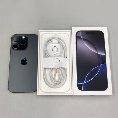 【熊本浜線店】中古  【国内版SIMフリー】Apple iPhone16 Pro 128GB ブラックチタニウム MYMV3J/A 170259 