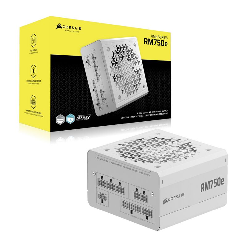 Corsair RM750e White 2025 CP-9020292-JP (750W) ｜ パソコン通販の