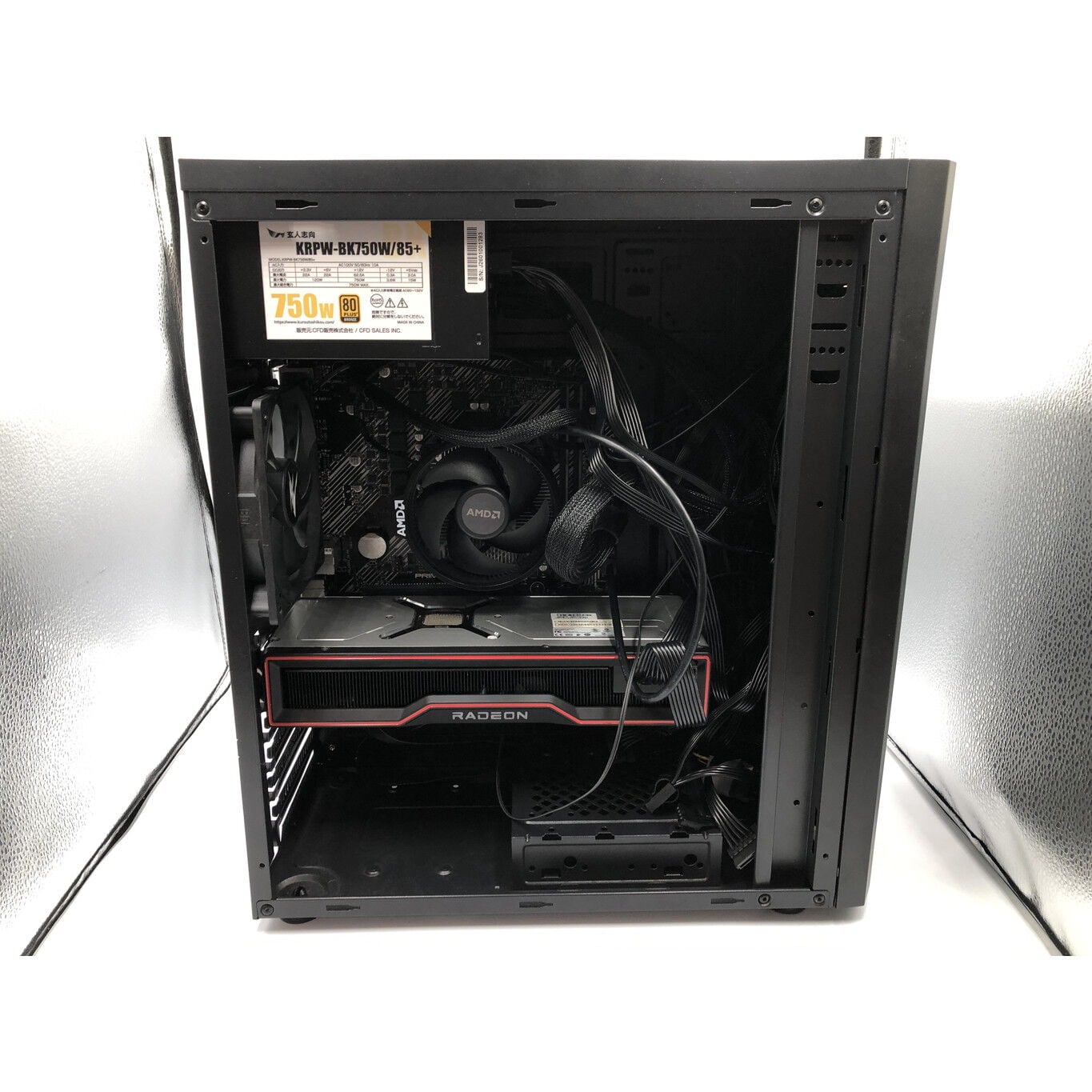 中古 自作パソコン(Ryzen 7 5700/32GB/-/-/RX6800XT/OSなし