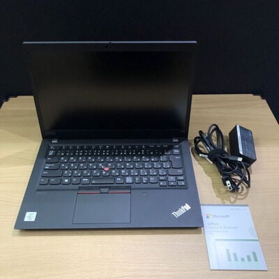 【甲府飯田店】中古  Lenovo ThinkPad T14s MSO (INTEL Core i7 10610U 1.8GHz/16GB/新品SSD512GB/-/オンボード/14/1920x1080/Wi-Fi/WEBCAM/W11P64/MicrosoftOffice H&B 2024付) 182738 
