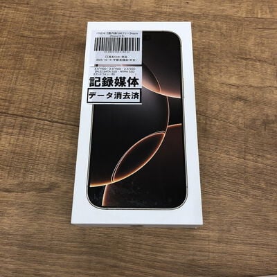 【宇都宮鶴田店】中古  【国内版SIMフリー】Apple iPhone16 Pro 128GB デザートチタニウム MYMX3J/A 170274 