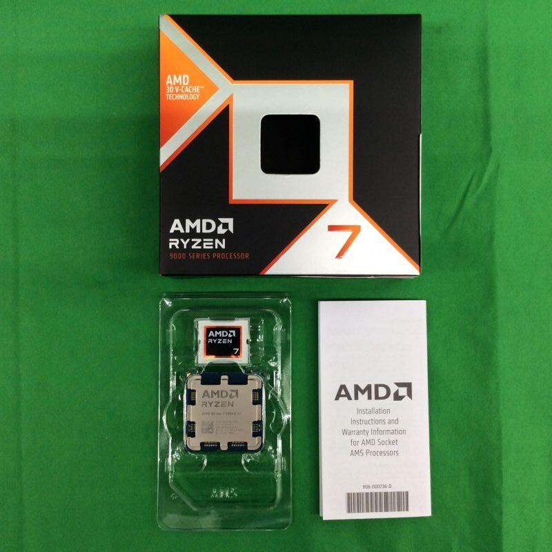 中古 AMD Ryzen 7 9800X3D (AM5/4.7/104M/C8/T16/120W) 172566