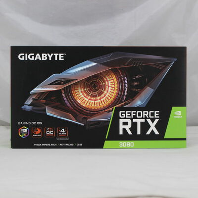 【通販センター】中古  GIGABYTE GV-N3080GAMING OC-10GD（RTX3080 10GB） 3480034884 