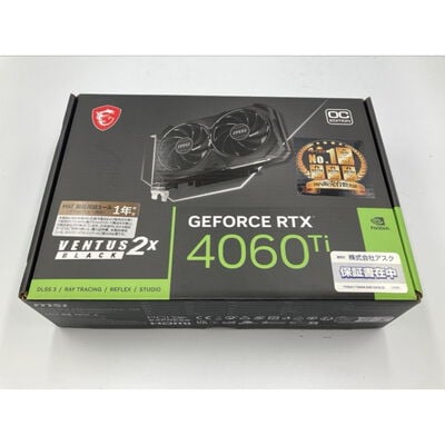 【座間相武台】中古  MSI GeForce RTX 4060 Ti VENTUS 2X BLACK 16G OC 4510001988 