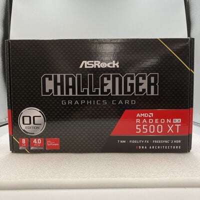 【新潟店】中古  ASRock RX 5500 XT Challenger D 8G OC (RX5500XT 8GB PCIE) 141655 