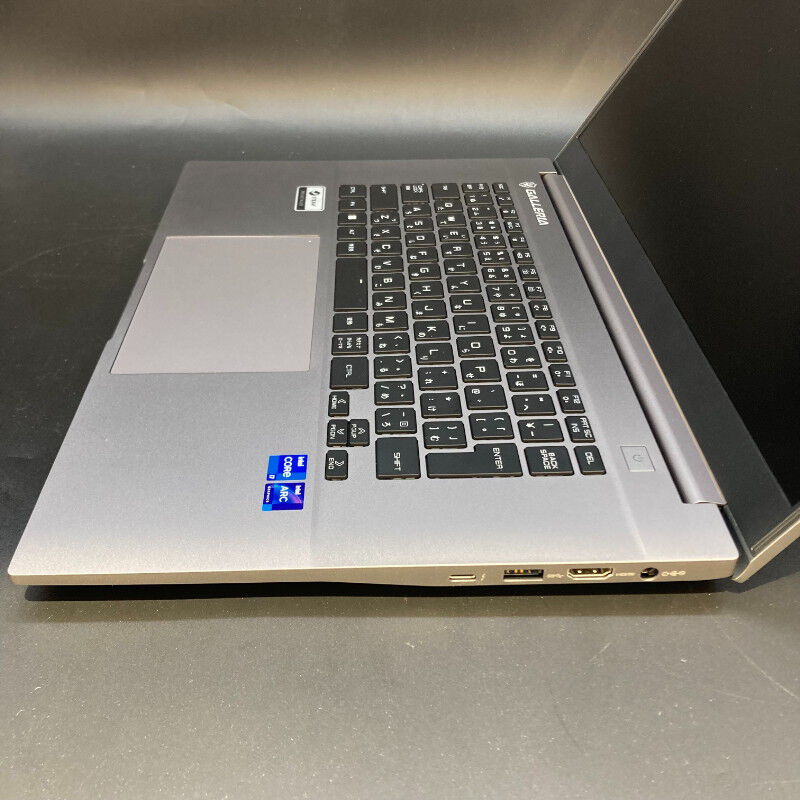 Windowsノート本体 Galliera UL7C-AA3 i7-12700H ArcA550M 8GB ドスパラ GALLERIA UL7C-AA3 US Core i7 12700H/Arc A550M/15.6