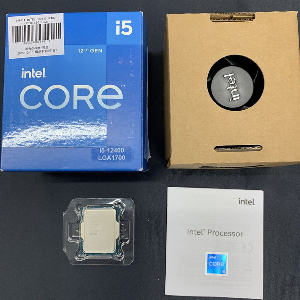 中古 INTEL Core i5 12400 (1700/2.5G/18M/C6/T12) 148614