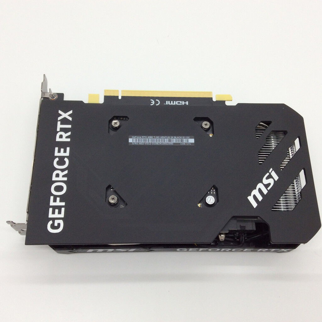 中古 MSI GeForce RTX 4060 Ti 8G VENTUS 2X BLACK E1 OC