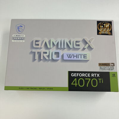 【仙台店】中古  MSI GeForce RTX 4070 Ti GAMING X TRIO WHITE 12G 3240008682 