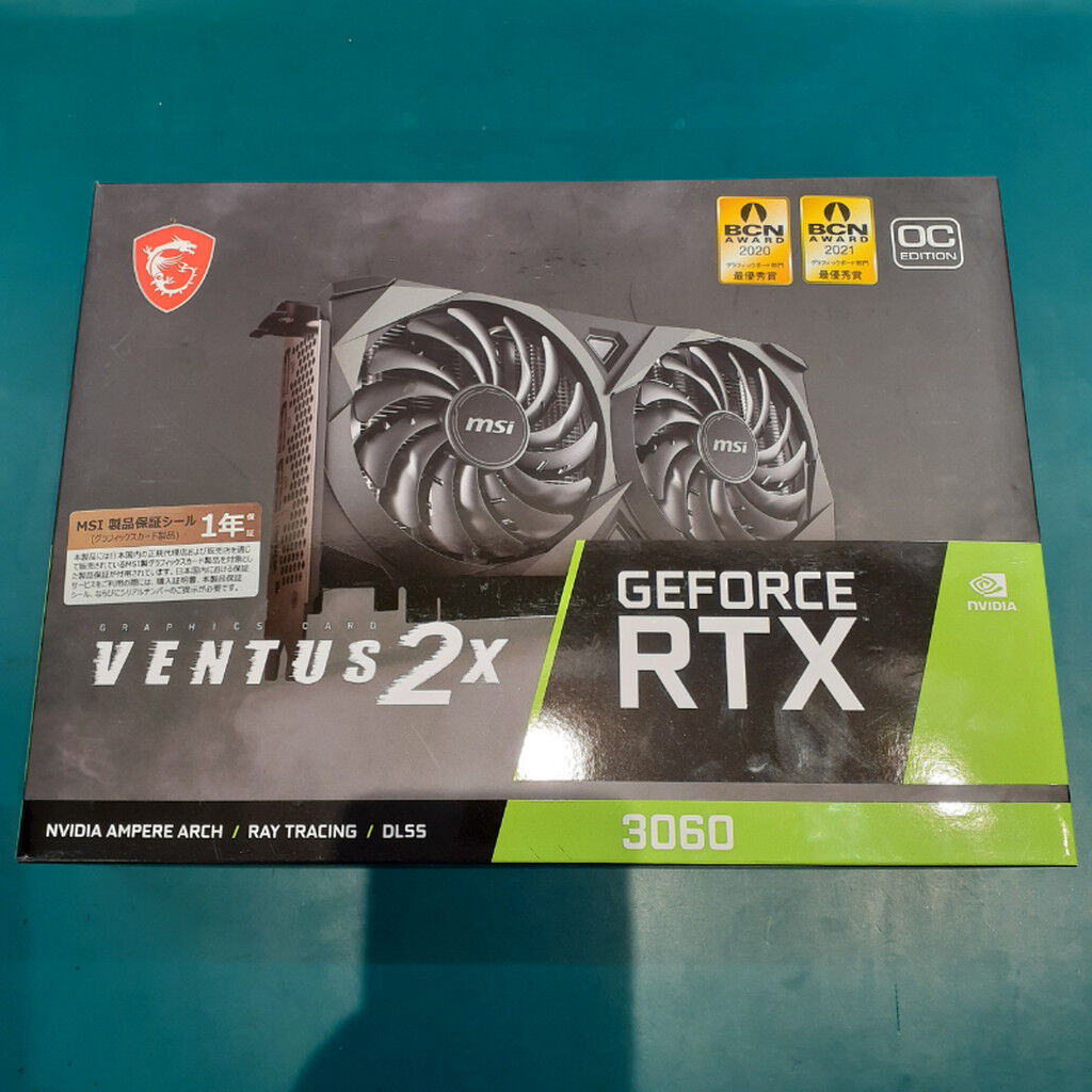 中古 MSI GeForce RTX 3060 VENTUS 2X 12G OC (RTX3060 12GB) 144777