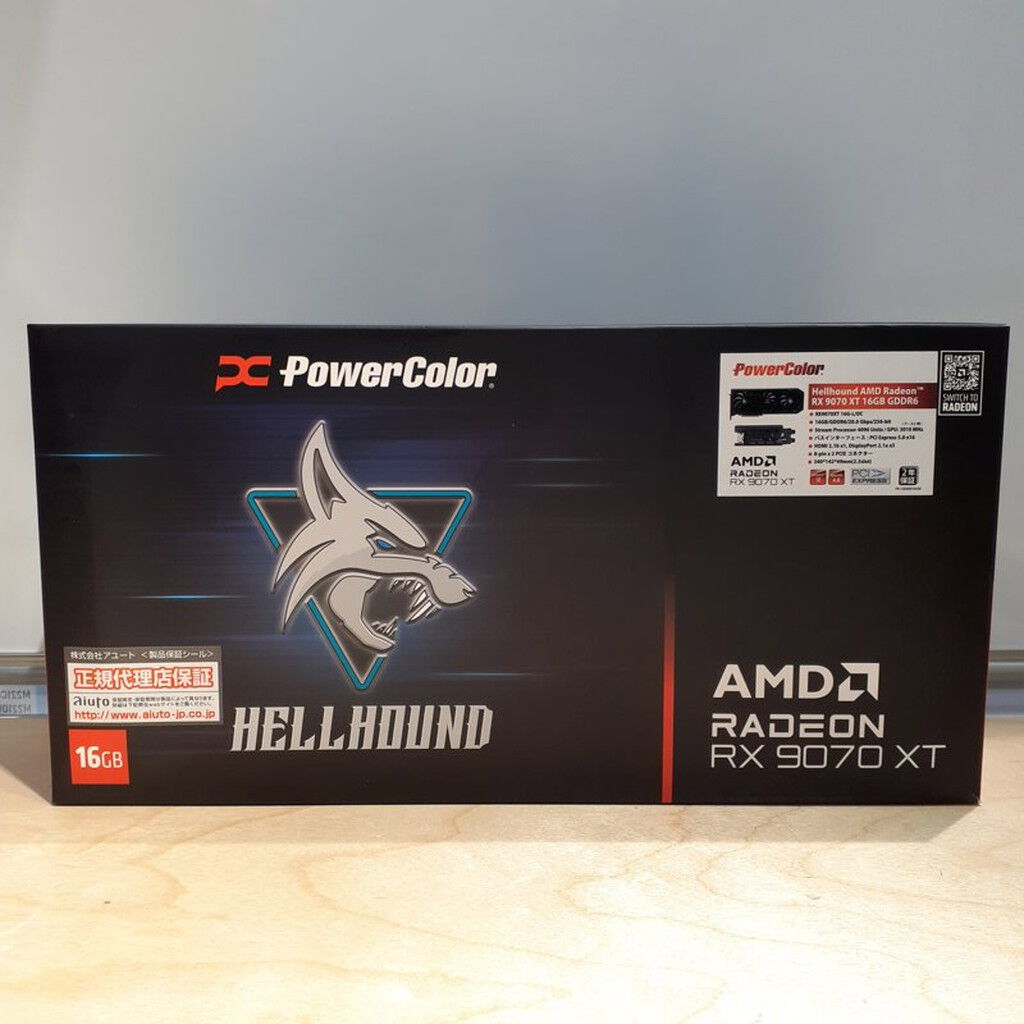 中古 PowerColor RX9070XT 16G-L/OC (RX9070XT 16G) 176945 （396596