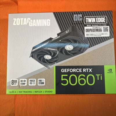 【なんば店】中古  ZOTAC ZT-B50610H-10M(RTX 5060Ti 8GB Twin Edge OC) 178253 