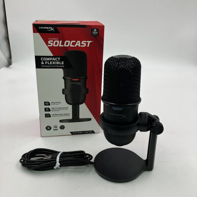 【なんば店】中古  HYPERX ゲーミングマイク SoloCast ブラック (USB接続 4P5P8AA) 3280023517 