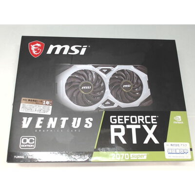【前橋ｲﾝﾀｰｱｶﾏﾙ店】中古  MSI GeForce RTX 2070 SUPER VENTUS OC (RTX2070 SUPER 8GB PCIE) 140108 