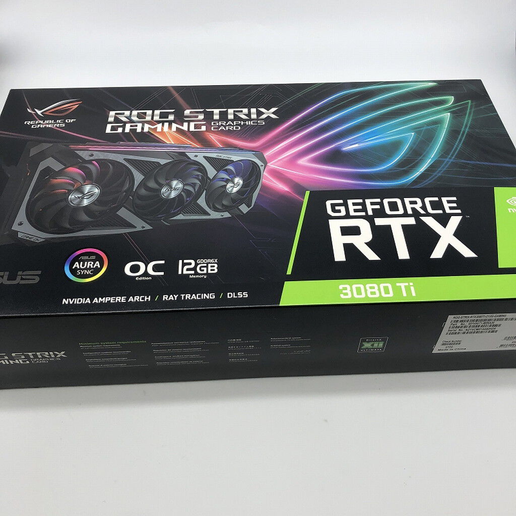 【中古美品】ROG-STRIX-RTX3080TI-O12G-GAMING Asus ROG Strix NVIDIA GeForce RTX 3080 Ti OC - ROG-STRIX-RTX3080TI
