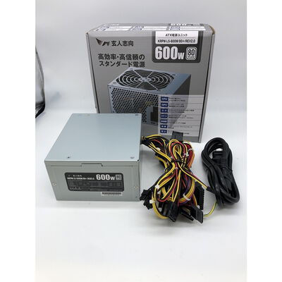 【宇都宮鶴田店】中古  玄人志向 KRPW-L5-600W/80+/REV2.0(ATX 600W 80+) 5280001215 