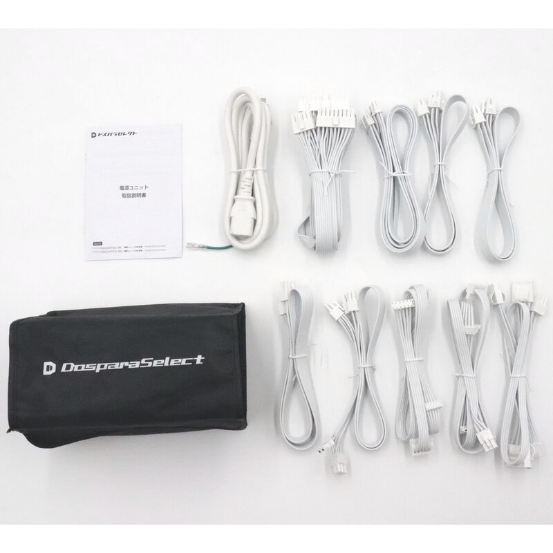 ドスパラセレクト 1000W 80+GOLD電源ユニット 白 43f2fa8155935bab.jpg