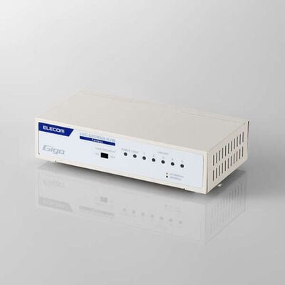 エレコム  EHC-G05MN4-HJW (スイッチングハブ 5ポート ホワイト) 