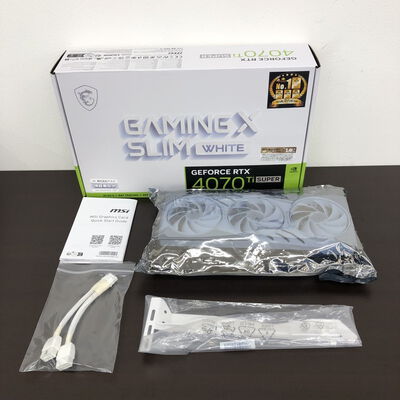 【長野稲里店】中古  MSI GeForce RTX 4070 Ti SUPER 16G GAMING X SLIM WHITE (RTX4070Ti SUPER 16GB) 5110000868 