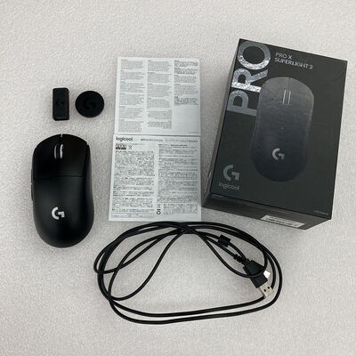 【京都店】中古  Logicool PRO X SUPERLIGHT2 Wireless Gaming Mouse G-PPD-004WL-BK 3180006096 