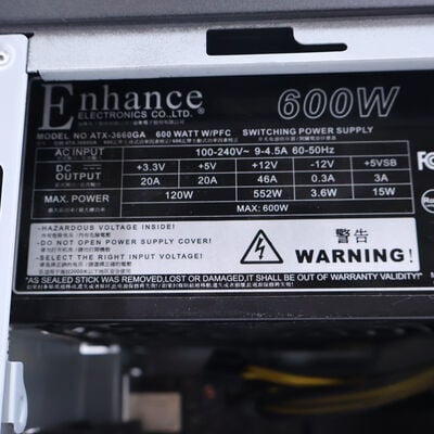 【通販センター】中古  インバースネット FRONTIER(Intel Core i5 12400F/16GB DDR4 (PC4)/SSD500GB/なし/NVIDIA GeForce RTX 3060 12GB/W11H64 MAR) 204753 