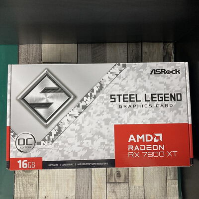 【広島店】中古  ASRock RX7800XT SL 16GO RX7800XT Steel Legend OC (RX7800XT 16GB) 162734 