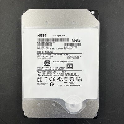 【大須店】中古  HGST HDN721010ALE604 10TB（3.5インチ HDD 10TB SATA） 3480034506 