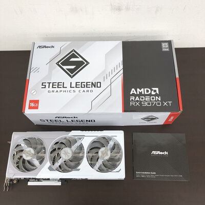 【長野稲里店】中古  ASRock RX9070XT SL 16G Steel Legend 16GB (RX9070XT 16G) 176937 