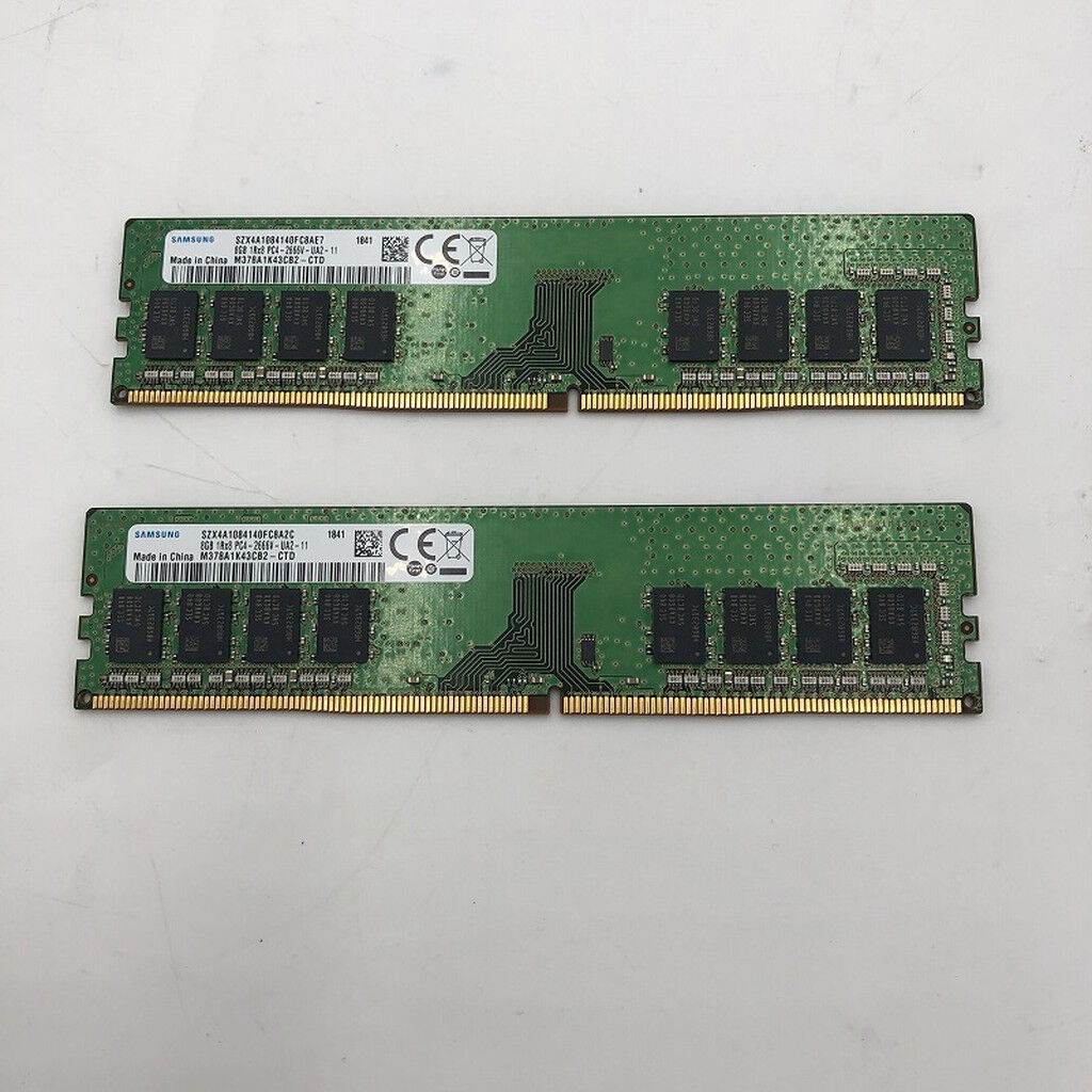 中古 8GB 2枚組(合計16GB) PC4-21300/DDR4-2666 デスクトップ用 190926