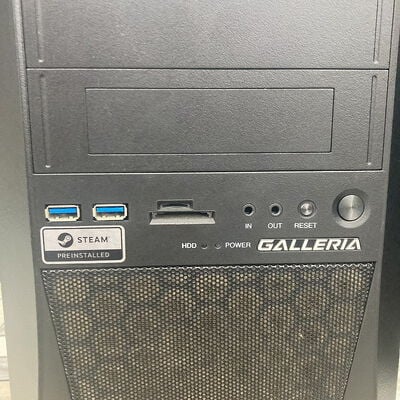 【広島店】中古  GALLERIA　XF(Core i7-9700KF/16GB/SSD512GB/HDD2TB/光学ドライブなし/RTX2070 SUPER 8GB/W11H) 3320005472 
