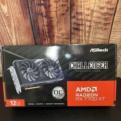 【富士青葉店】中古  ASRock Radeon RX 7700 XT Challenger 12GB OC（RX7700XT 12GB） 3480036610 