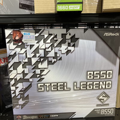 【宮崎恒久店】中古  ASRock B550 Steel Legend (B550 AM4 ATX DDR4) 142936 