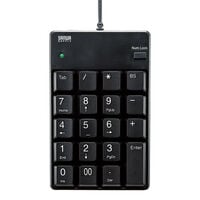 サンワサプライ  NT-17UH2BKN USB2.0ハブ付テンキー（ブラック） 