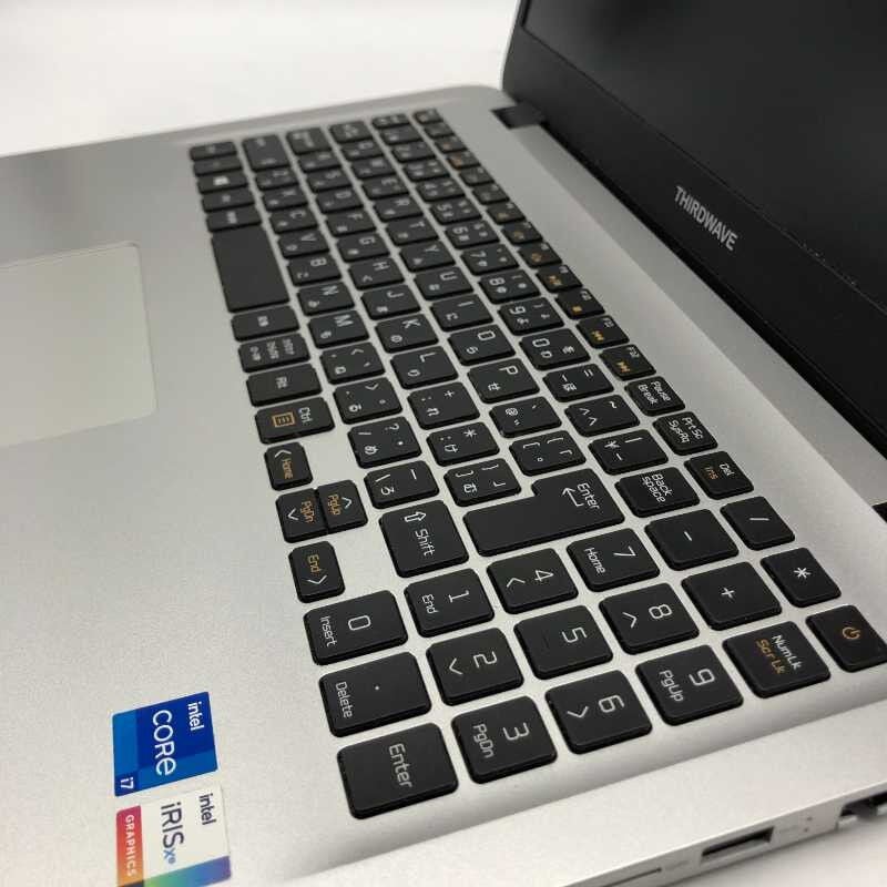 【起動しないジャンク】ドスパラ DX-T7 第11世代 i7-1165G7 中古 THIRDWAVE DX-T7 (i7-1165G7/16GB/M.2 SSD500GB/オンボード/15.6