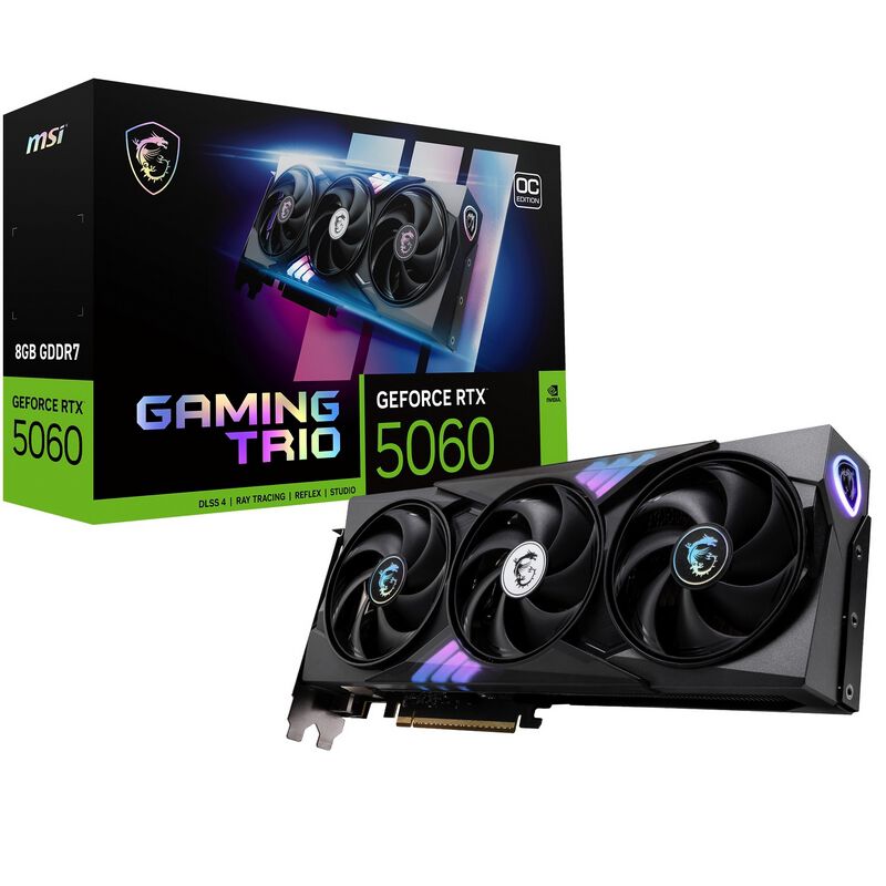MSI GeForce RTX 5060 8G GAMING TRIO OC (GeForce RTX 5060 8GB