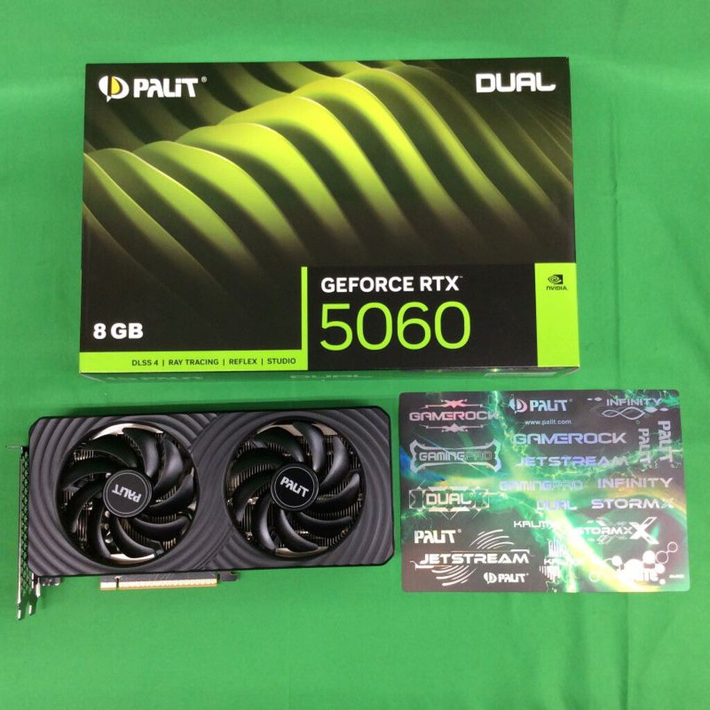 中古 Palit NE75060019P1-GB2063D (RTX5060 8G Dual) 179553 （346424