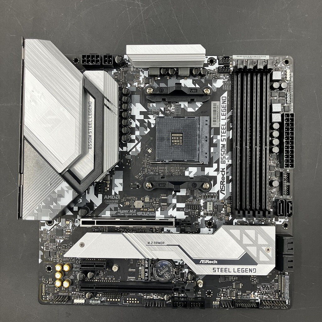 中古 ASRock B550M Steel Legend (B550 AM4 mATX DDR4) 142939