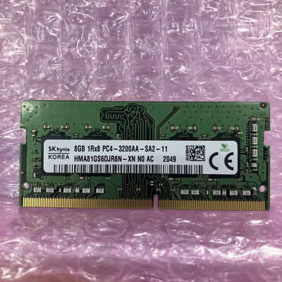 【富士青葉店】中古  SKhynix ノートPC用メモリ(PC4-25600 8GB DDR4-3200) 5070002286 