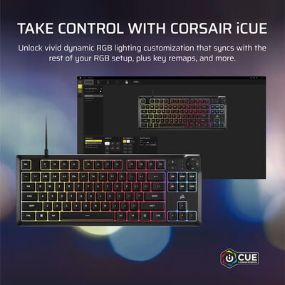 Corsair  K55 CORE TKL RGB CHR-9216065-JP (ブラック) 