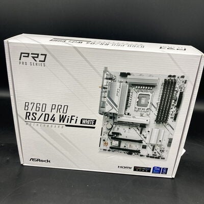 【熊本浜線店】中古  ASRock B760 Pro RS/D4 WiFi White (B760 1700 ATX DDR4) 5370000805 