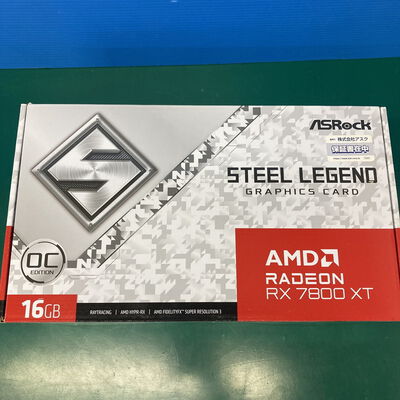 【神戸・三宮店】中古  ASRock RX7800XT SL 16GO RX7800XT Steel Legend OC (RX7800XT 16GB) 162734 