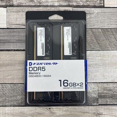 【広島店】中古  ﾄﾞｽﾊﾟﾗｾﾚｸﾄ D5D4800-16G2A(DDR5 PC5-38400 16GBx2) 3320005236 